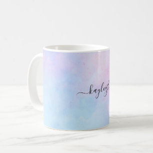 Mug Aquarelle Dreamy Rose bleu turquoise