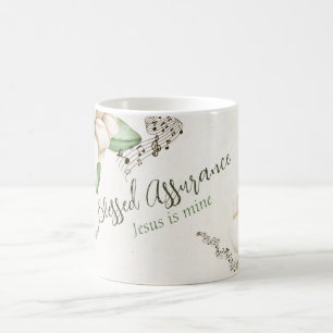Mug Aquarelle élégante Magnolia 'Blessé Assurance'