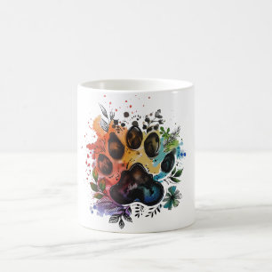 Mug Aquarelle Empreinte de patte Boho