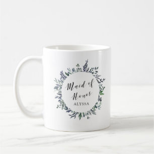 Mug Aquarelle feuillue   Maid of Honor