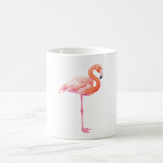 Mug aquarelle Flamant rose (Centre)