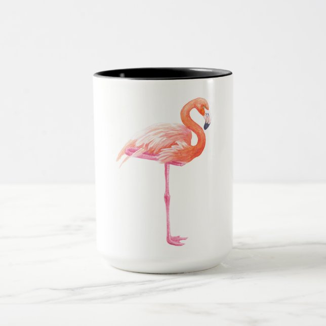 Mug aquarelle Flamant rose (Centre)