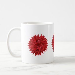Mug Aquarelle Fleur rouge foncé