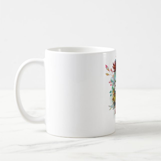Mug Aquarelle fleurs vintages (Gauche)