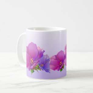 Mug Aquarelle Floral peinture de la fête des mères cad