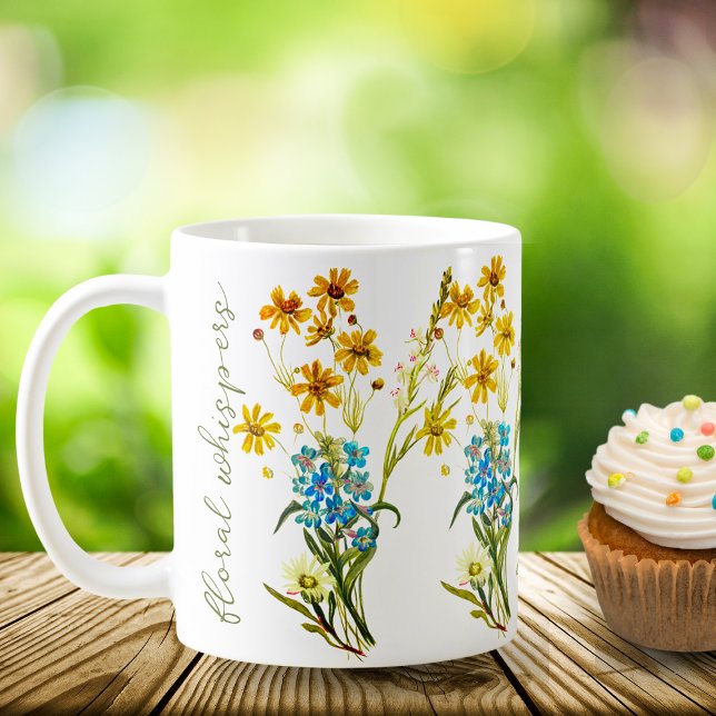 Mug Aquarelle florale | Devis positif | Inspirationnel (Créateur téléchargé)