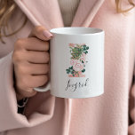 Mug Aquarelle florale - I<br><div class="desc">Offrez cette magnifique tasse en cadeau à votre fête de mariage, à votre mère ou à votre ami! !</div>
