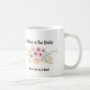 Mug Aquarelle Florale MÈRE DE LA FÊTE MARINE