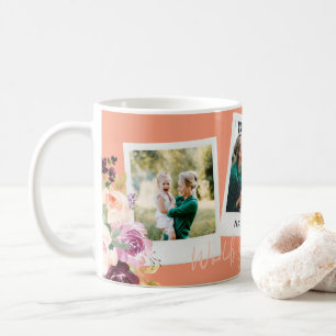 Mug Aquarelle florale multiphoto mondes plus grand mam