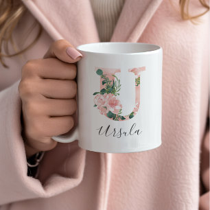 Mug Aquarelle florale - U