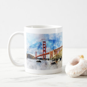Mug Aquarelle Golden Gate Bridge à San Francisco