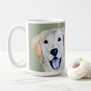 Mug Aquarelle Golden Retriever Chien Sage