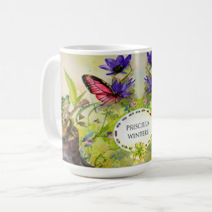 Mug Aquarelle Guitare Papillon de grenouille