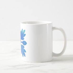 Mug Aquarelle hawaïenne de bleu d'océan d'édredon de