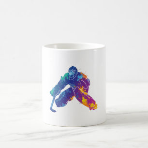 Mug Aquarelle Hockey sur glace Goalie