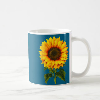 Mug Aquarelle jaune tournesol jardin botanique été