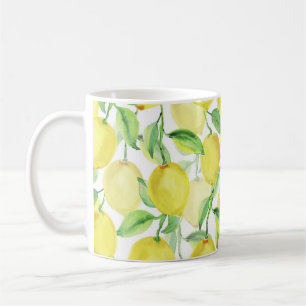 Mug Aquarelle juteuse : peinture citron vibrante