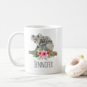 Mug Aquarelle Koala Oears mignonne maman & bébé