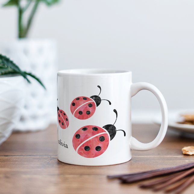 Mug Aquarelle Ladybug Musique (Créateur téléchargé)