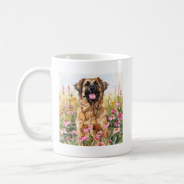 Mug aquarelle Leonberger (Gauche)