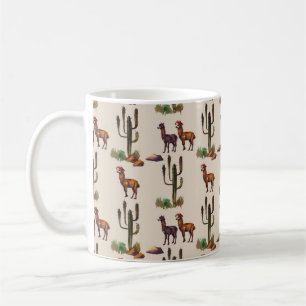Mug Aquarelle llama alpaga faune sans soudure motif