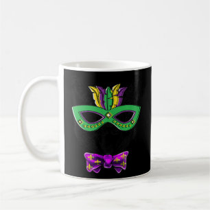Mug Aquarelle Mardi Gras Chat Visage Carnaval Masque F