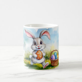 Mug Aquarelle mignonne Lapin de Pâques