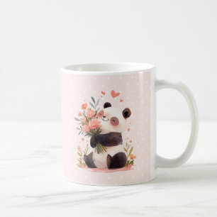 Mug Aquarelle mignonne Panda Love Mères Day Cadeau