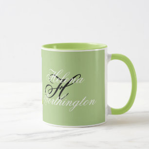Mug Aquarelle moderne des arbres enneigés colorés