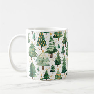 Mug Aquarelle Musique d'arbre de Noël