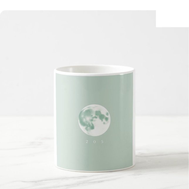 Mug aquarelle Noël - Blanc & Vert (Créateur téléchargé)