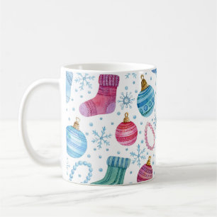 Mug Aquarelle Noël Motif à main