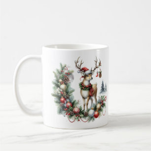 Mug Aquarelle Noël rennes