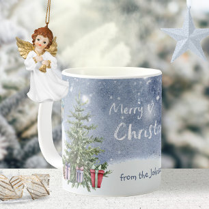 Mug Aquarelle nostalgique Cadeaux de lanterne de Noël