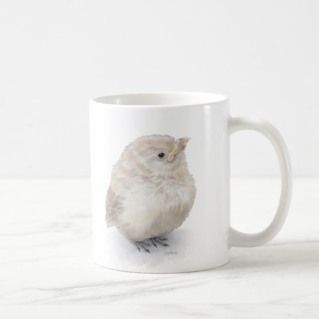 Mug Aquarelle numérique Baby Sparrow (Droite)
