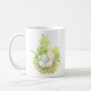 Mug Aquarelle OEuf de Pâques et lapin