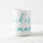 Mug Aquarelle Ombre bleu et Turquoise Cadeau de la ser<br><div class="desc">L'une des choses les plus amusantes pour se marier est le temps passé avec ses copines pendant que vous planifiez votre grande journée... et toutes les journées amusantes qui mènent à la fête principale. Les demoiselles d'honneur sont spéciales et vous voulez acheter des cadeaux qui montrent à votre tribu que...</div>
