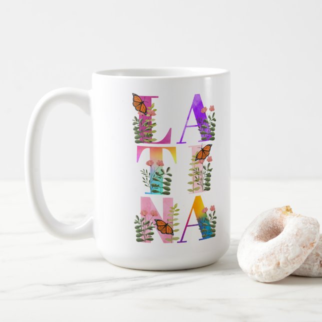 Mug Aquarelle Ombre Latina (Avec donut)
