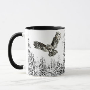 Mug Aquarelle originale Frappe ou Chasse Chouette Oise