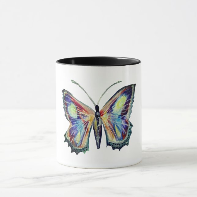 Mug Aquarelle papillon (Centre)