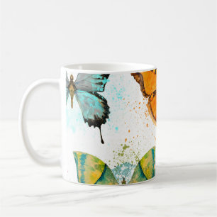 Mug Aquarelle Papillon Motif sans couture