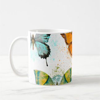 Mug Aquarelle Papillon Motif sans couture