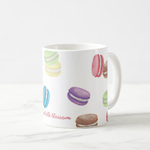 Mug Aquarelle Pastel colorée Macarons français