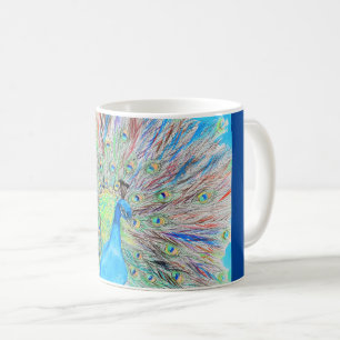 Mug Aquarelle Peacock peinture