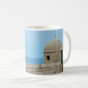 Mug Aquarelle peinture de la muraille de Dubrovnik