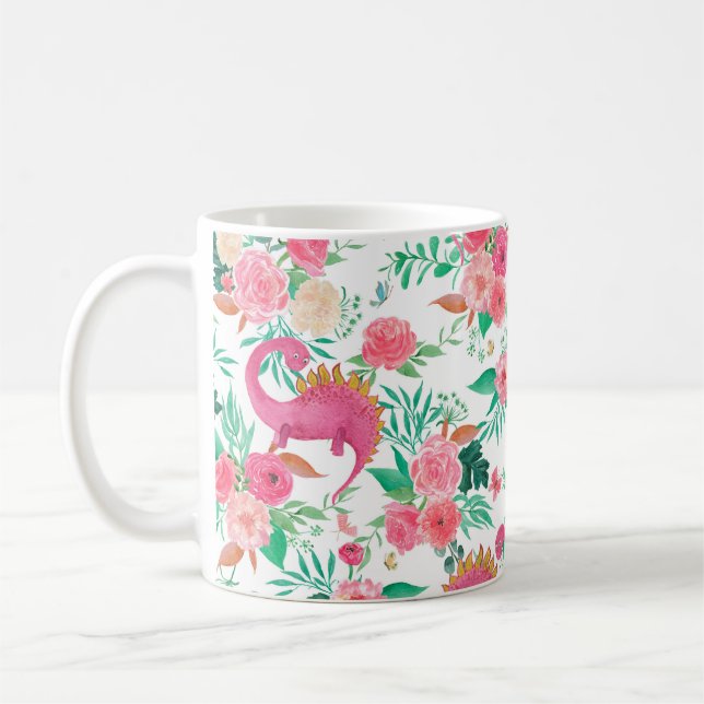 Mug Aquarelle peinture sans couture motif avec din mig (Gauche)