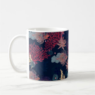 Mug Aquarelle peinture sans couture motif avec lion ro