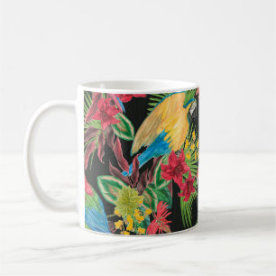Mug Aquarelle peinture sans couture motif avec perroqu
