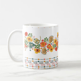 Mug Aquarelle peinture sans couture motif avec stylisé