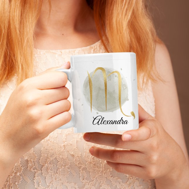 Mug Aquarelle personnalisable Scorpio Design Zodiac (Créateur téléchargé)